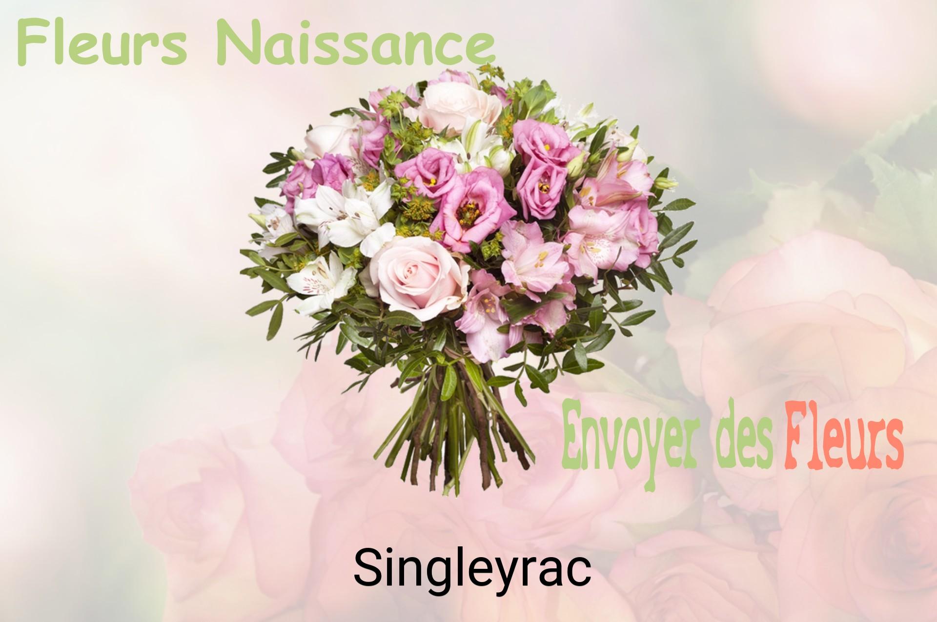 Bouquet de fleurs de naissance livré à Singleyrac